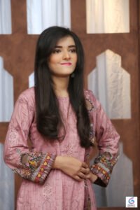 Alishba professional fashion model profile with elegant style and confident appearance