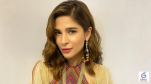 Ayesha Omar posing for a professional portrait, highlighting the Pakistani actress, model, and singer featured in her complete 2026 biography and career guide.