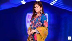 Elegant portrait of Pakistani actress Ayesha Omar, highlighting her successful acting career, fashion influence, and entertainment journey in 2026.