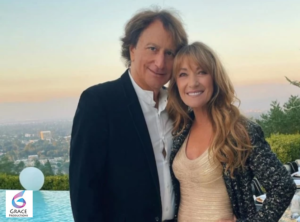 Jane Seymour and musician John Zambetti announce their engagement after three years of dating at the Songwriters Hall of Fame ceremony.