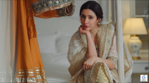 Mahira Khan posing gracefully at a public event, showcasing her elegance and popularity as a leading Pakistani actress.