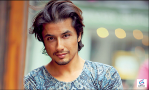 Ali Zafar posing during a public appearance, showcasing the Pakistani singer and actor's signature style.