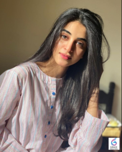 Anmol Baloch Pakistani actress posing in elegant traditional outfit