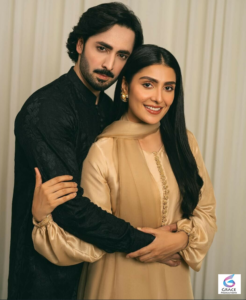 Ayeza Khan posing elegantly in a stylish outfit during a professional photoshoot in 2026.