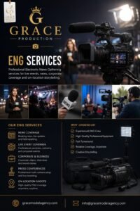 Professional ENG Services by Grace Production for news and event video coverage