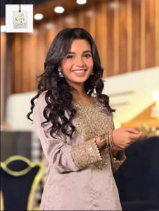 Eman Khan elegant portrait of Pakistani actress with a graceful look and charming personality
