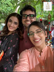 Fajr Sheikh elegant look during a Pakistani drama project photoshoot