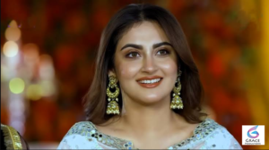 Hiba Bukhari posing gracefully in a stylish outfit during a professional photoshoot in 2026.