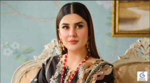 Kubra Khan Pakistani actress professional photoshoot portrait looking elegant in contemporary fashion style