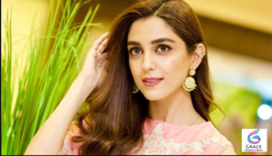 Close-up portrait of Maya Ali highlighting her graceful personality and elegant look.