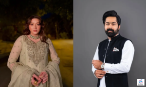 Actress Momina Iqbal during legal proceedings as a Lahore court continues hearing the cyber harassment case against PML-N MPA Saqib Chadhar and his wife.