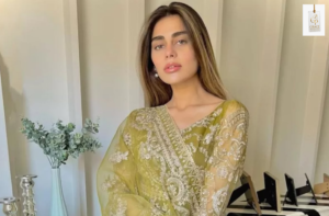 Sadaf Kanwal Pakistani model and actress showcasing her elegant fashion style during a professional photoshoot