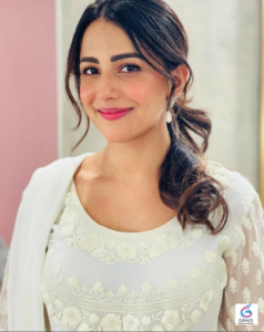 Ushna Shah during a glamorous photoshoot, showcasing her signature style and confident personality.