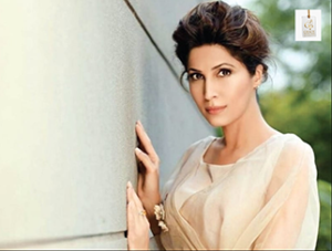 Portrait of Pakistani fashion icon Vaneeza Ahmed showcasing her elegant style and timeless presence in the entertainment industry.