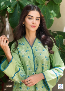 Zainab Shabbir in a beautiful ethnic outfit during a portrait photoshoot, reflecting her elegance and growing success in Pakistan's television industry.
