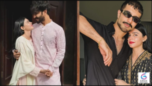 Feroze Khan and Syeda Aliza Sultan at their wedding ceremony in Pakistan