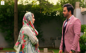 Aiman Khan during Ishq Tamasha shoot