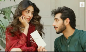 Anmol Baloch and Ali Raza during Iqtidar drama scenes
