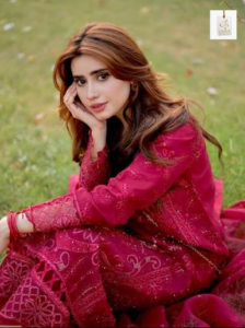Pakistani actress Ayesha Afridi during a stylish television industry appearance