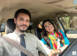 Ayeza Khan and Osman Khalid Butt in Chupke Chupke drama