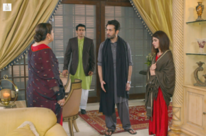 Kinza Hashmi portraying Dil Awaiz in a heartfelt scene from the Pakistani drama.