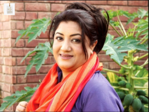 Hina Dilpazeer smiling in a recent portrait as a celebrated Pakistani television actress