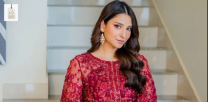 Ramsha Khan posing for a stylish photoshoot as a popular Pakistani television actress