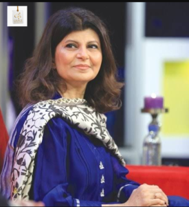Rubina Ashraf Pakistani actress posing for a portrait