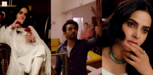 Saba Qamar portraying Jahan Ara in Muamma with Ali Ansari