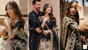 Elegant portrait of Pakistani actress and fashion model Sabeeka Imam attending a public event with her signature graceful style.
