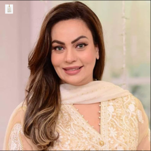 Sadia Imam Pakistani actress posing for a portrait