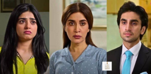 Sehar Khan as Umeed Pasha alongside Hamza Sohail in the Pakistani drama Fairy Tale