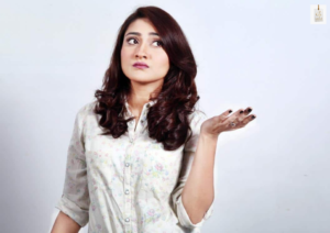 Sana Askari in a stylish look during her Pakistani showbiz career