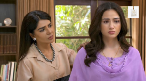 Sana Javed and Feroze Khan during a scene from Aye Musht-E-Khaak