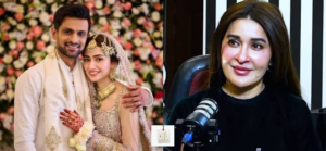 Shaista Lodhi posing elegantly at a Pakistani entertainment event