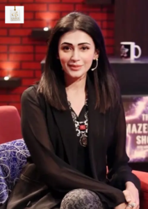 Sharmeen Ali featuring in an elegant look from her Pakistani television acting career.