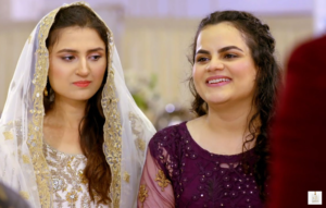 Tanya Hussain in a graceful traditional look during a Pakistani drama appearance