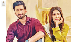 Areeba Habib posing gracefully during a professional photoshoot