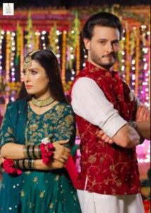 Ayeza Khan as Meenu alongside Osman Khalid Butt in Chupke Chupke