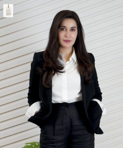 Shaista Lodhi in a graceful portrait showcasing her elegant style and confident personality