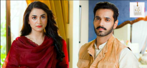Yumna Zaidi and Wahaj Ali as Meerab and Murtasim in Tere Bin