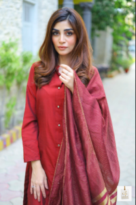 Pakistani actress Zoya Nasir in a graceful outdoor portrait