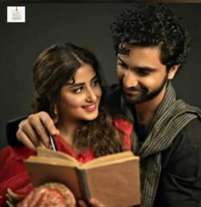 Sajal Aly portraying Chammi alongside Ahad Raza Mir in Aangan