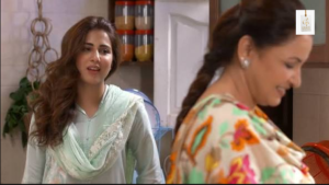 Ushna Shah alongside Ahsan Khan in a scene from Bandhay Ek Dor Se