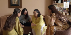 Nawal Malik on the sets of Ek Jhooti Kahani with Mohib Mirza
