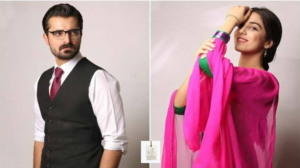 Maya Ali portraying Mannu alongside Hamza Ali Abbasi in Mann Mayal