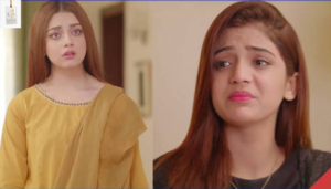 Alizeh Shah and Yasir Nawaz during a dramatic moment in Mera Dil Mera Dushman
