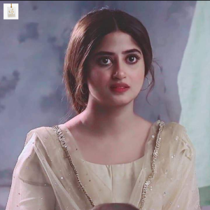 Sajal Aly and Ahad Raza Mir in the Pakistani drama Aangan