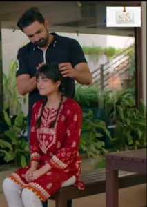 Sarah Aijaz Khan during her Bawali drama journey with Zain Afzal