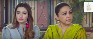 Nawal Saeed portraying her character in Sitam Pakistani drama